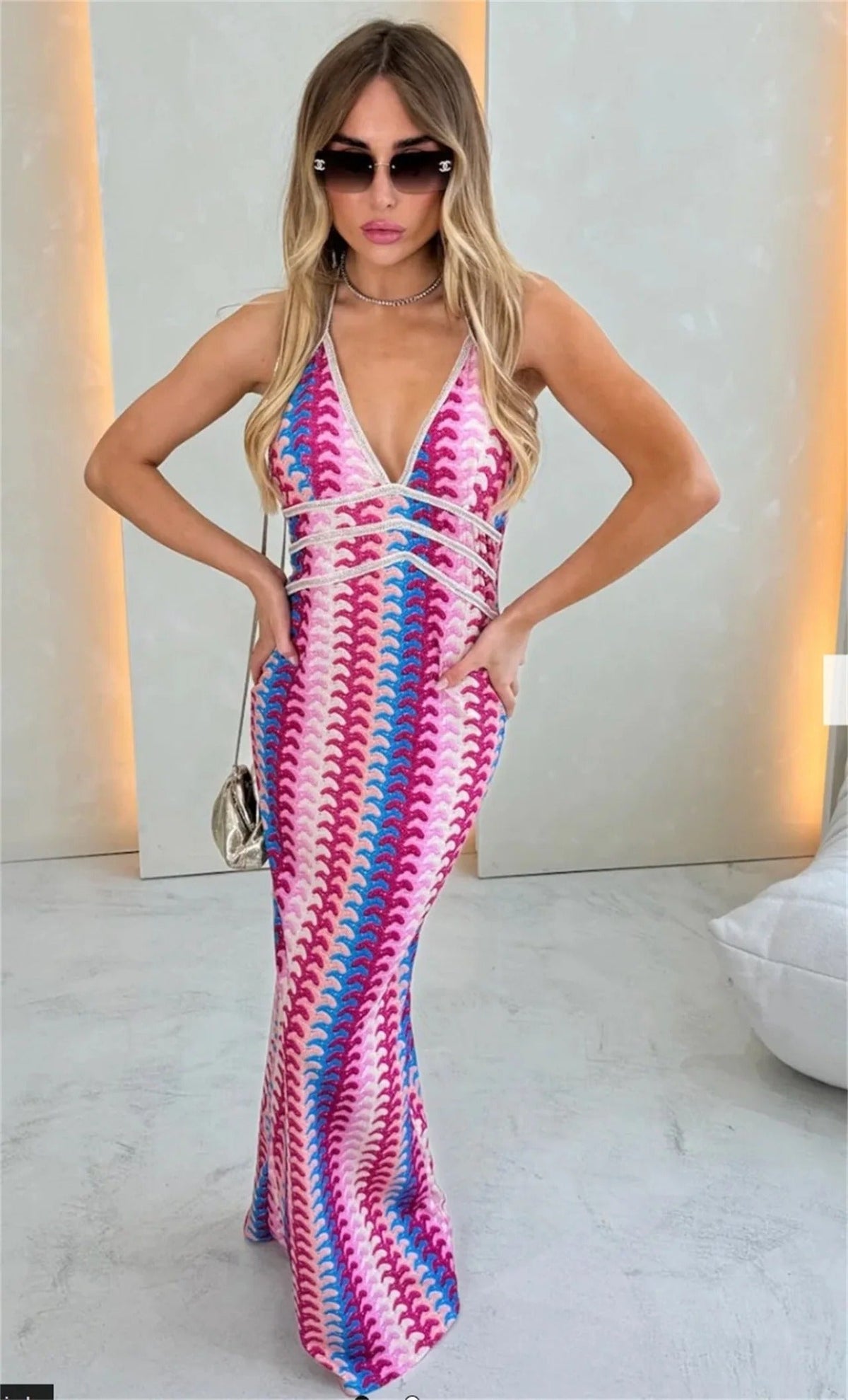 Crochet Maxi Dress – Women's Summer Dress