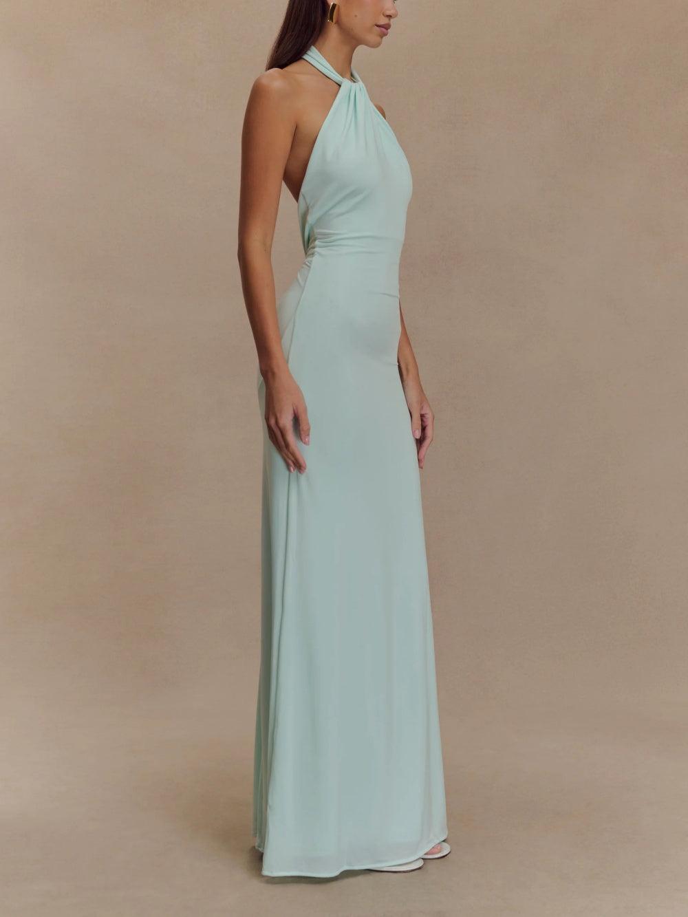 Halter Maxi Dress – Women's Evening Dress