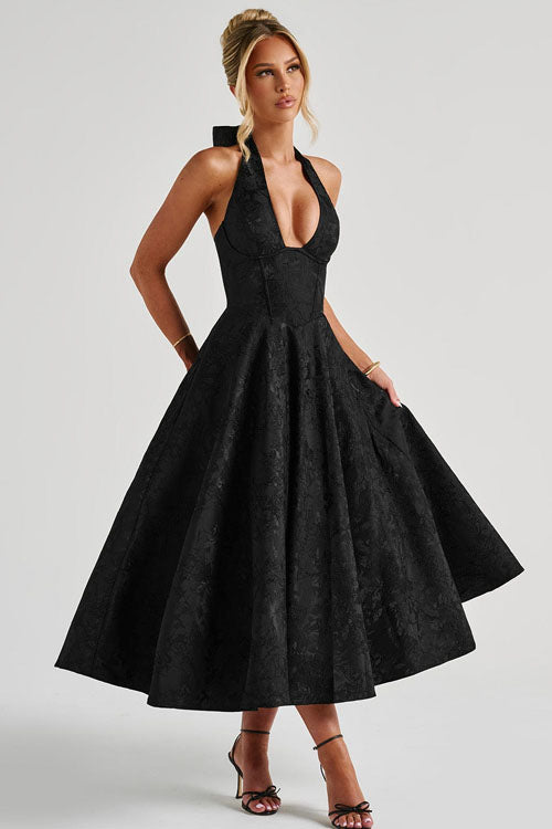 Jacquard Maxi Dress – Women's Wedding Guest Dress