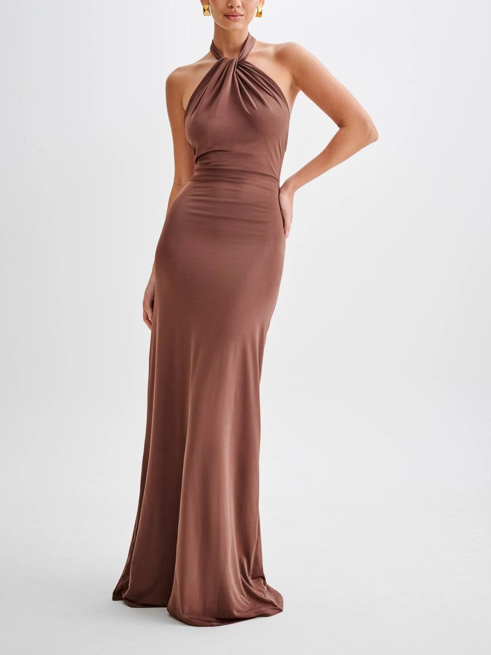 Halter Maxi Dress – Women's Evening Dress
