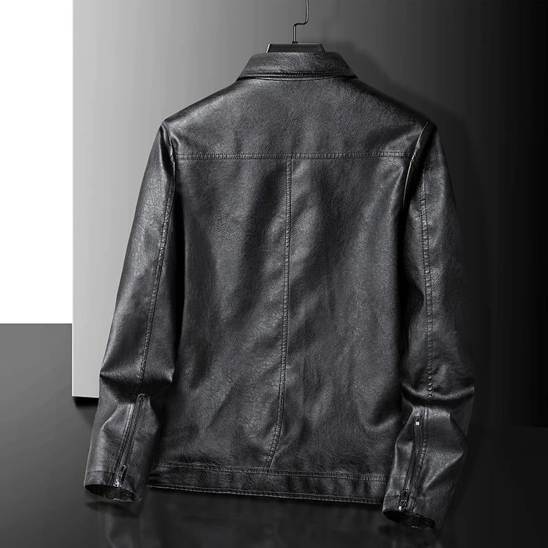 Dorenzo Leather Zip-Up Jacket – Men's Relaxed Fit