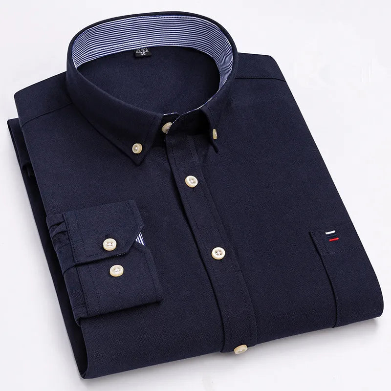 Andaro Cotton Button-Down Dress Shirt