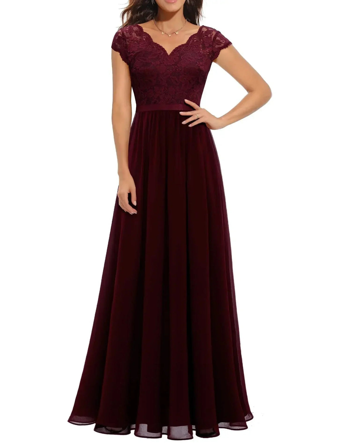 Lace Maxi Dress – Women's Evening Dress