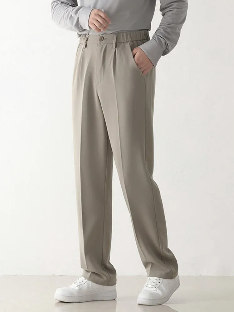 Montari Cotton Pleated Trousers
