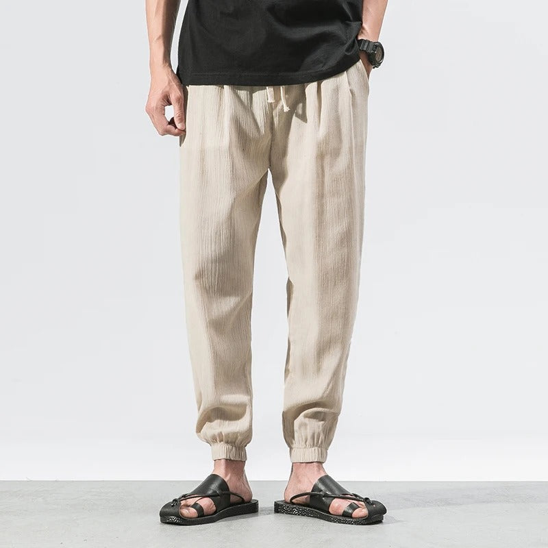 Harrison Cotton Drawstring Joggers